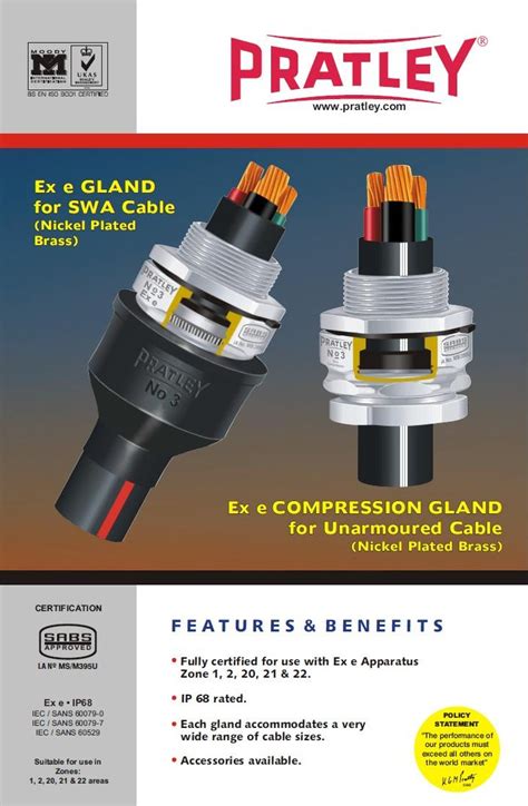 pratley 4 way junction box|pratley cable gland selection chart.